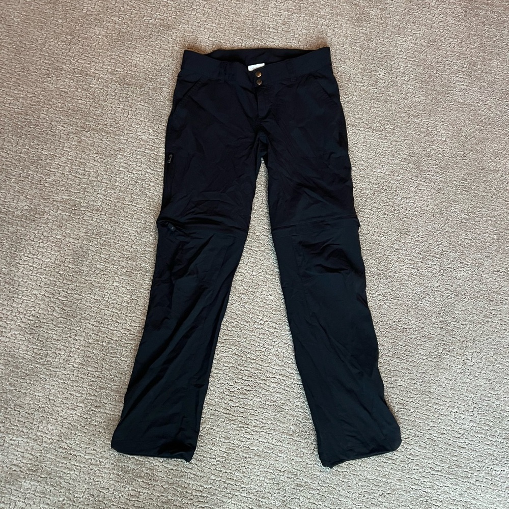 Black Hiking Pants with Removable Bottoms